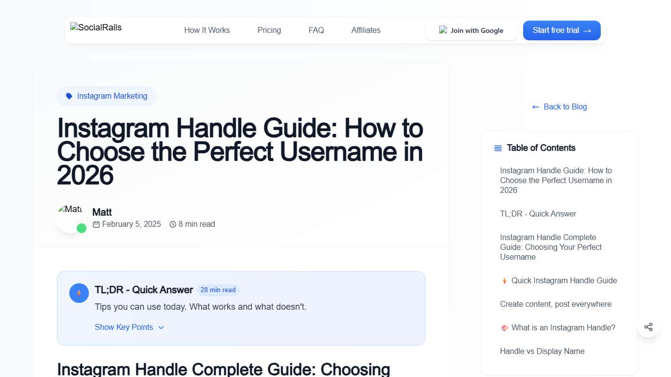 Instagram Handle Guide: How to Choose the Perfect Username in 2026